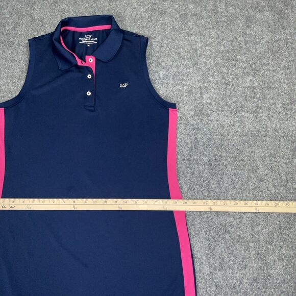 Vineyard Vines Dress Womens Size M Blue Polo Casual Outdoors Golf Preppy - Picture 6 of 10